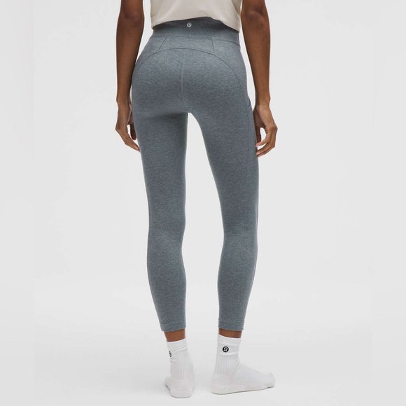 Lululemon Soft Sueded High Rise Leggings Heathered Gray Size 4 NWOT - Picture 1 of 7